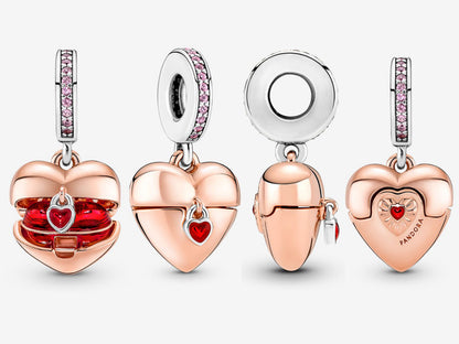 Heart-Shaped Confession Locket Charm