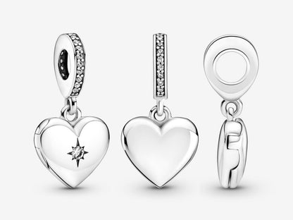 Heart-Shaped Locket Charm
