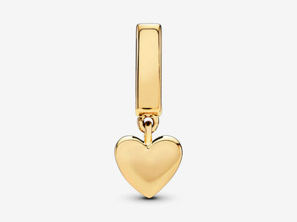 Sparkling Heart Drop Charm