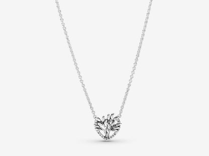 Heart Family Tree Rolo Necklace