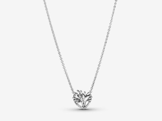 Heart Family Tree Rolo Necklace
