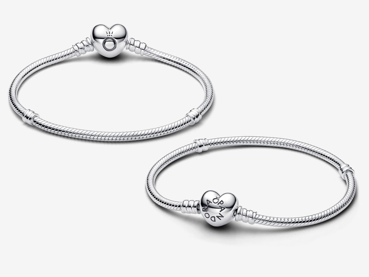 Heart Clasp Snake Chain Bracelet