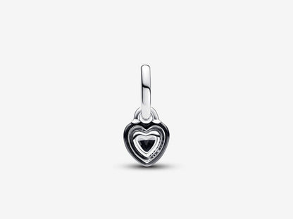 Black Chakra Heart Mini Dangle Charm