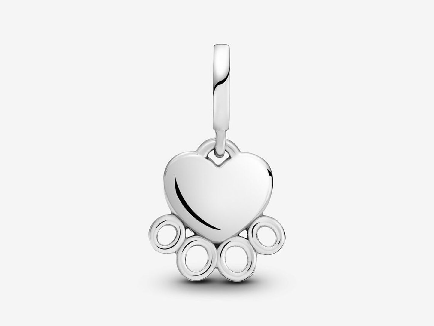 Hearts & Paw Print Dangle Charm