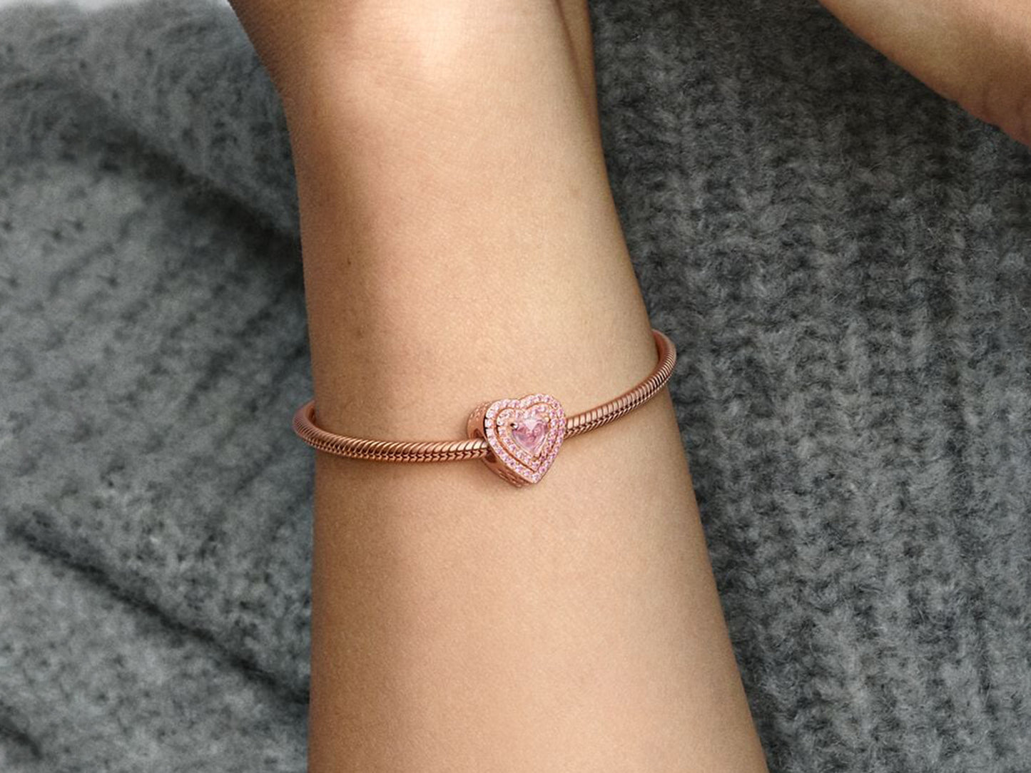 Sparkling Levelled Heart Charm