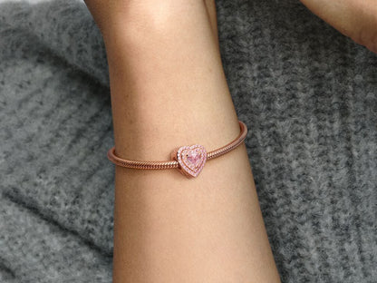 Sparkling Levelled Heart Charm