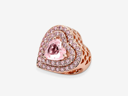 Sparkling Levelled Heart Charm