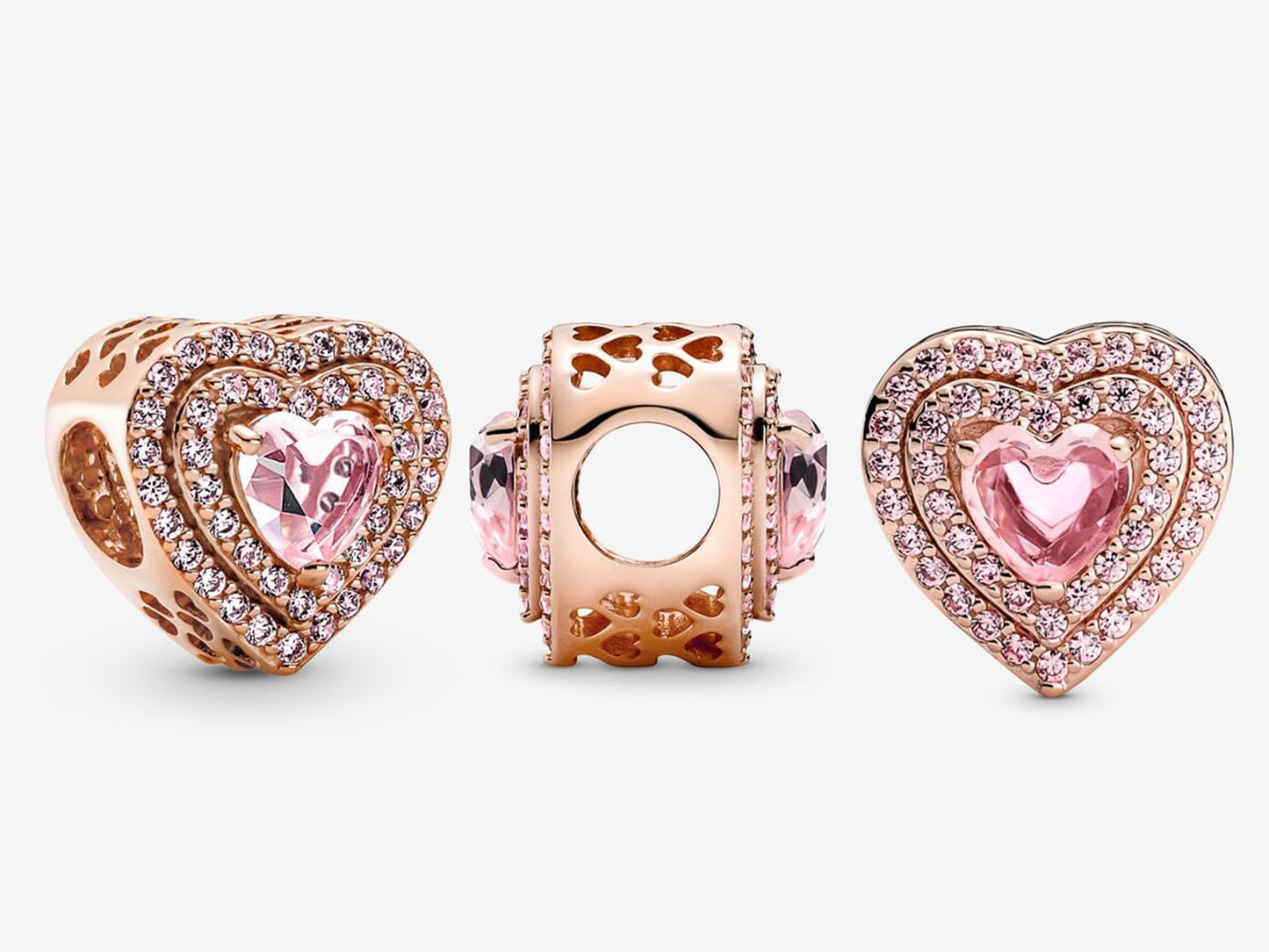 Sparkling Levelled Heart Charm