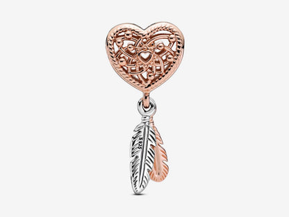 Hollow Heart Dreamcatcher Charm