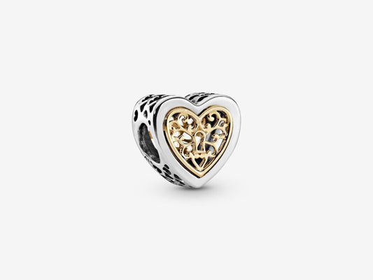 Hollow Love Heart Charm