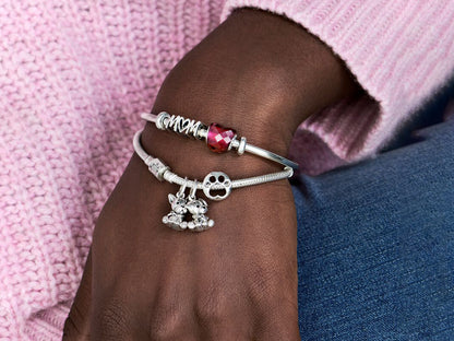 Openwork Paw Print Charm