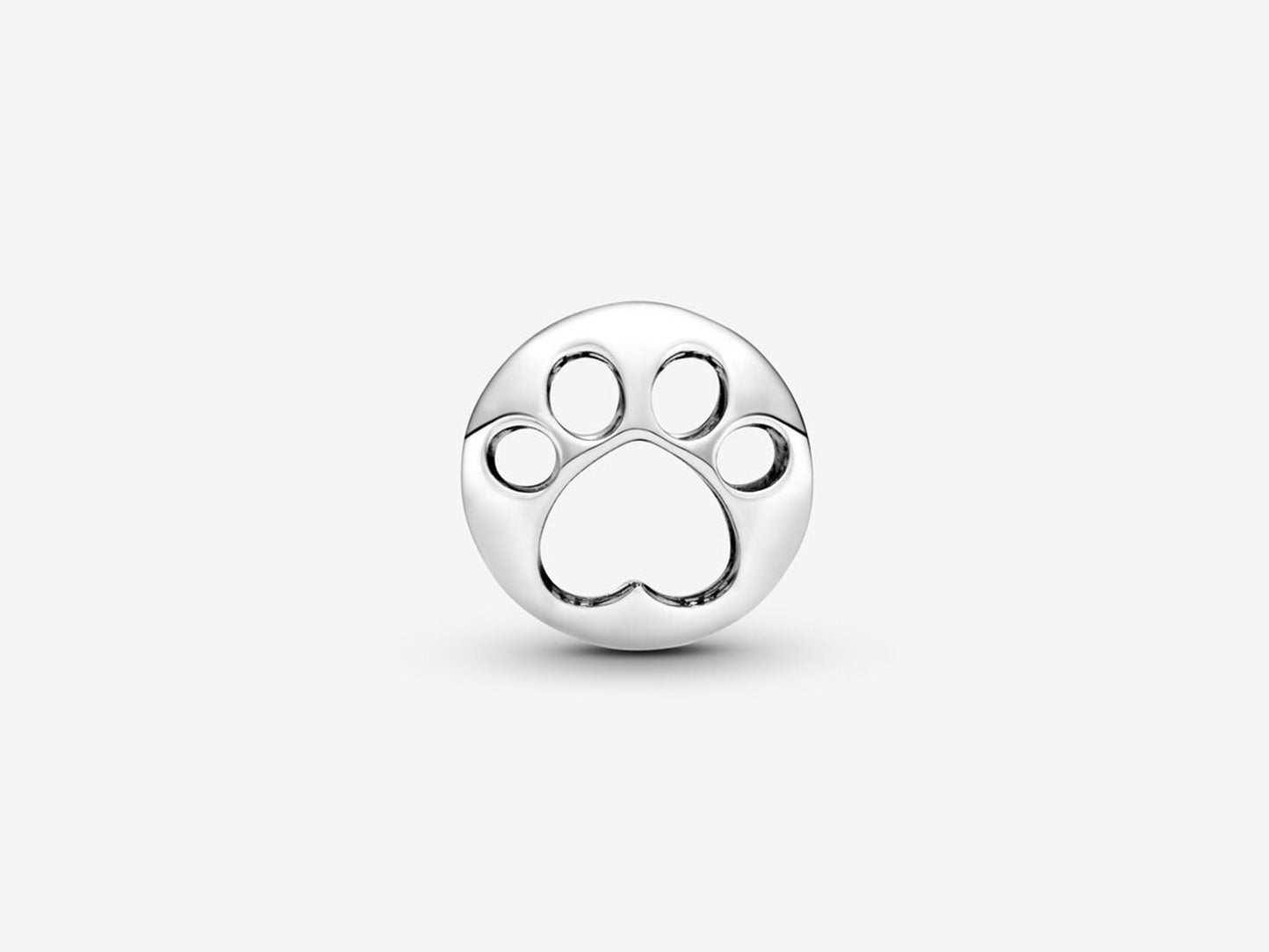 Openwork Paw Print Charm