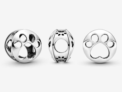 Openwork Paw Print Charm