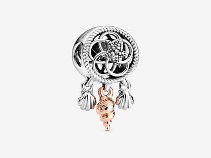 Hollow Seashell Dreamcatcher Charm