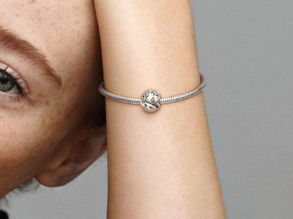 Hollow World Globe Charm