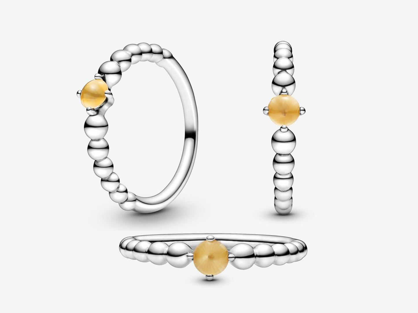 Honey Bead Elegance Ring