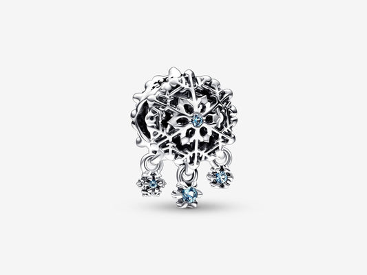 Icy Snowflake Drop Charm