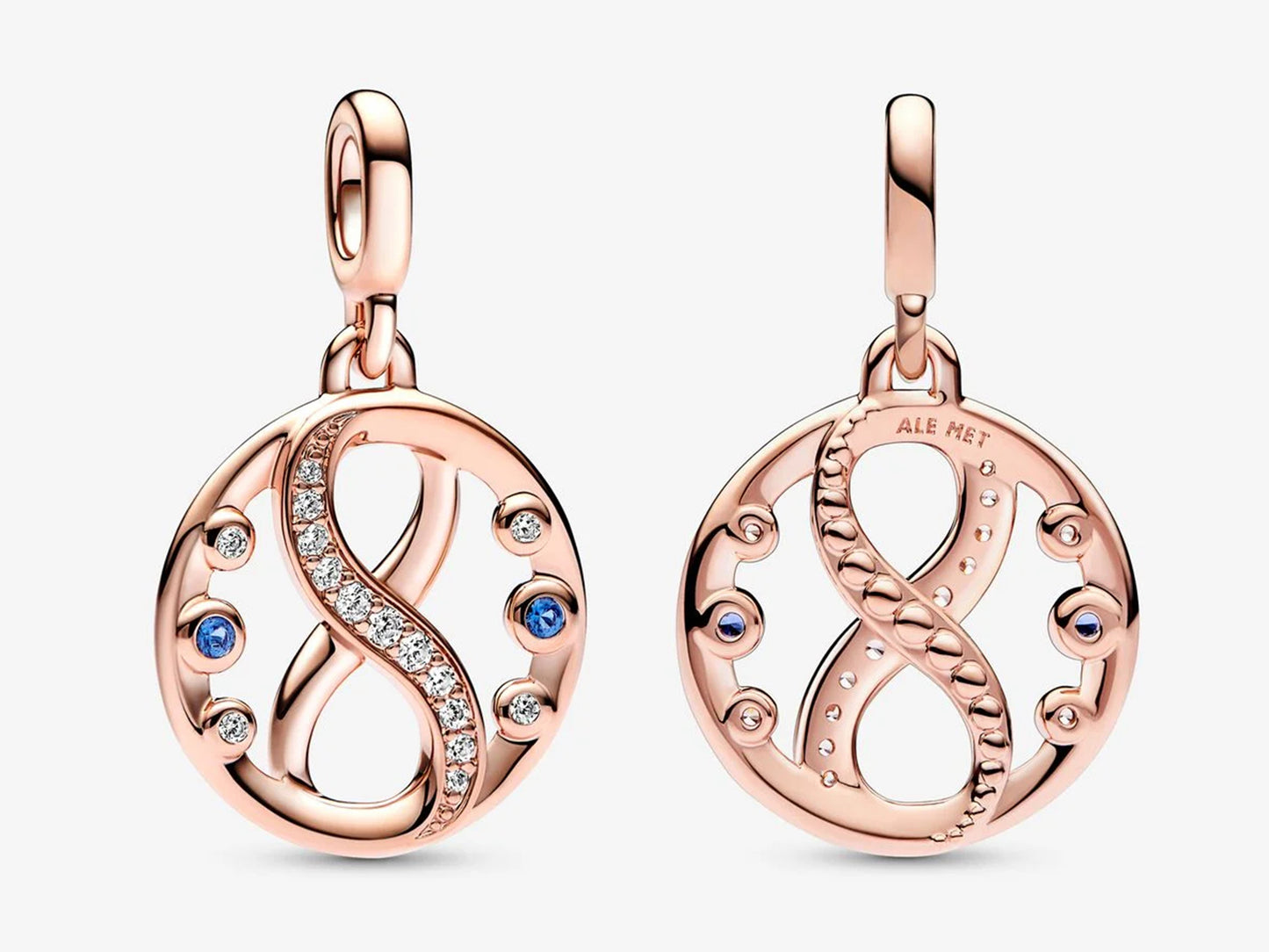 Infinity Symbol Medallion Charm