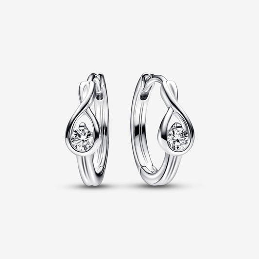 Lab-grown Diamond Hoop Earrings 0.20 carat tw Sterling Silver