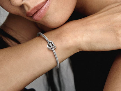 Entwined Infinite Hearts Charm