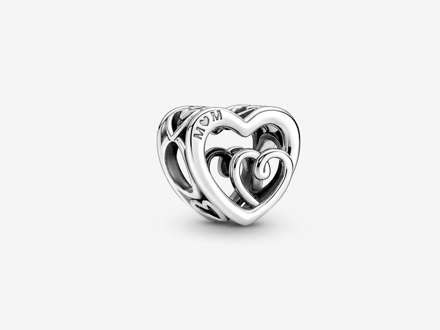 Entwined Infinite Hearts Charm
