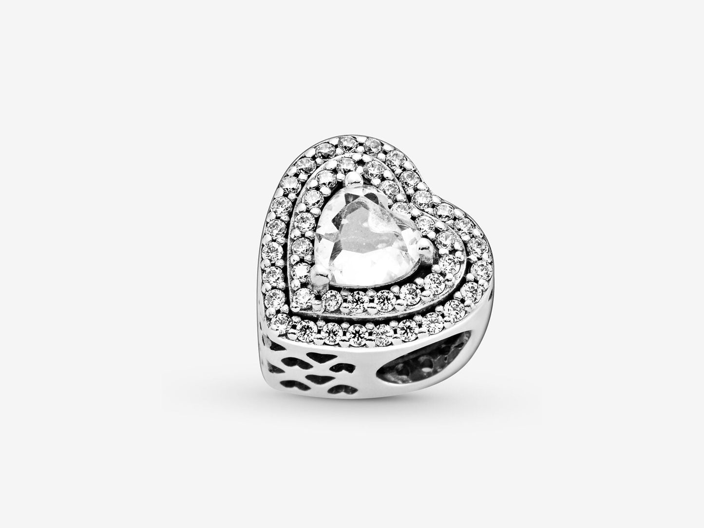 Sparkling Leveled Hearts Charm
