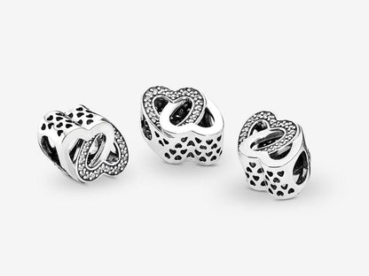 Intertwined Hearts Charm