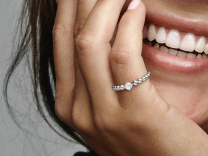 Ivory Bead Elegance Ring