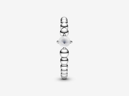 Ivory Bead Elegance Ring