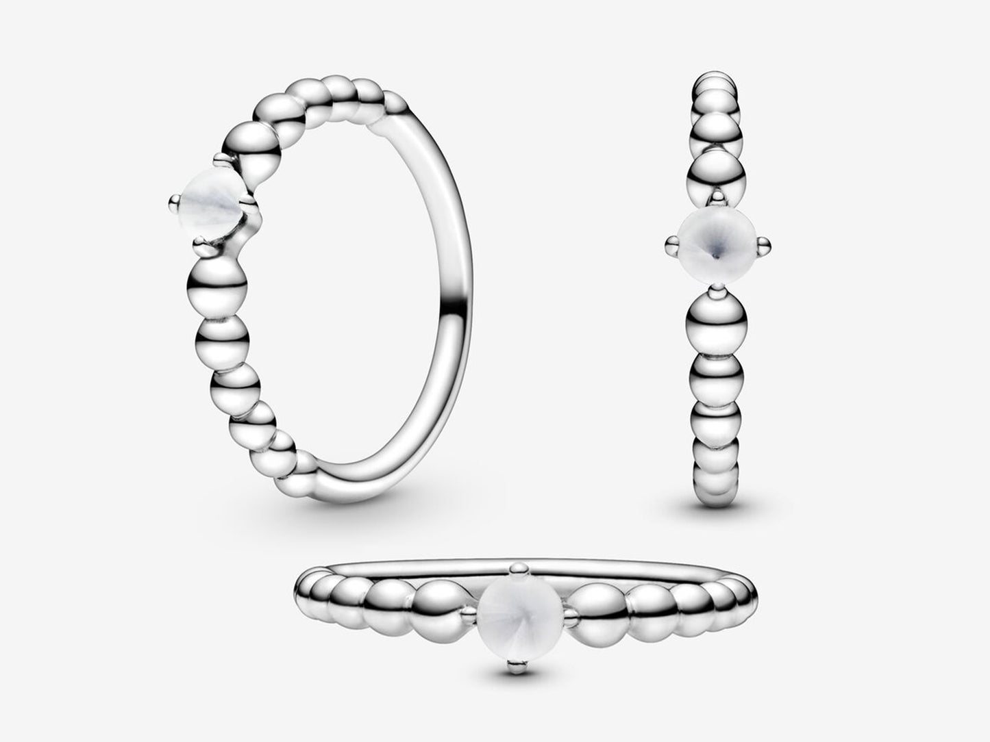 Ivory Bead Elegance Ring