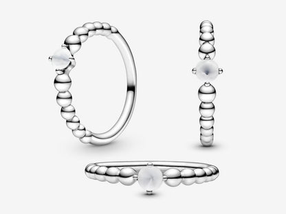 Ivory Bead Elegance Ring