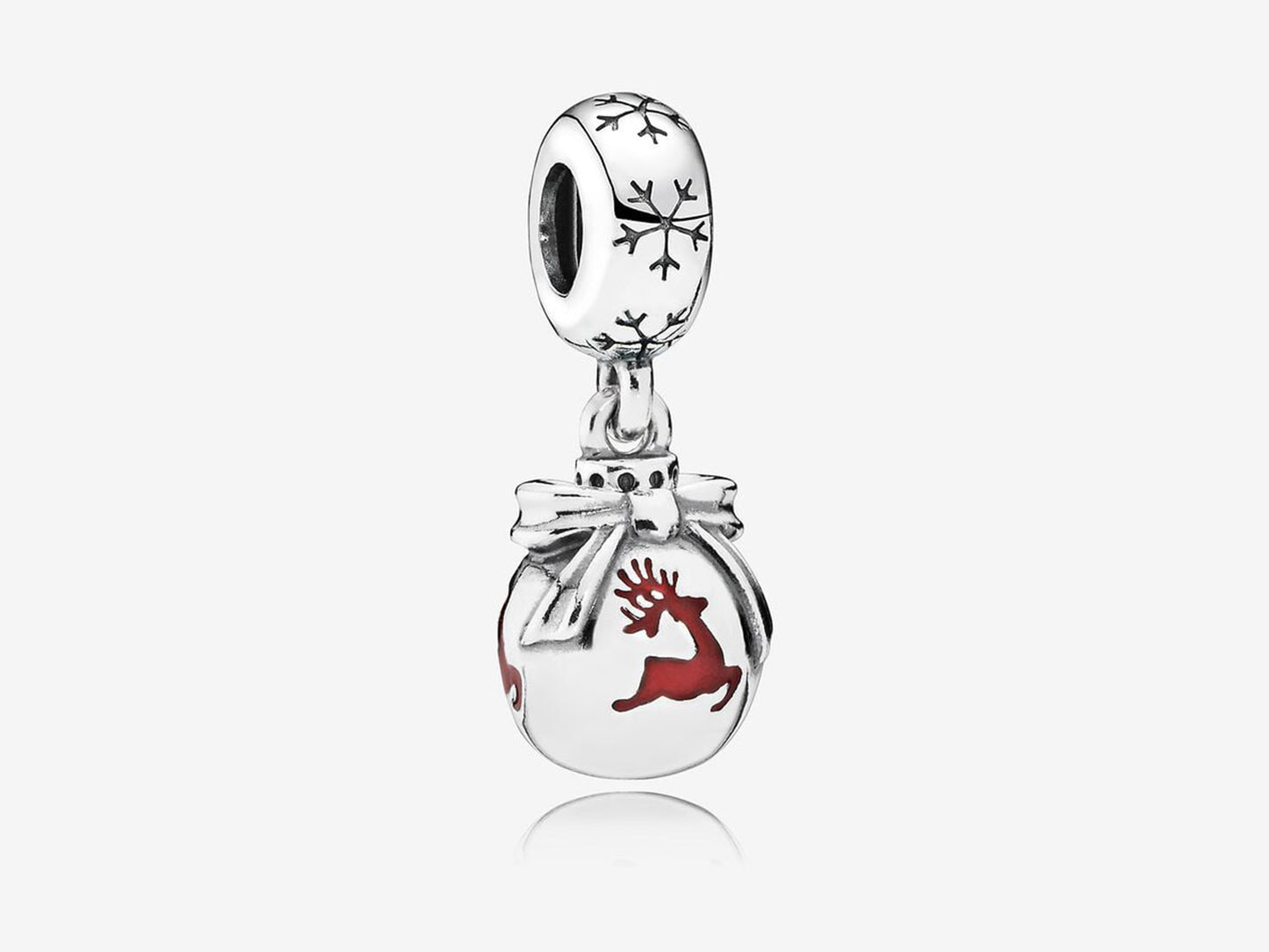 Leaping Christmas Reindeer Charm