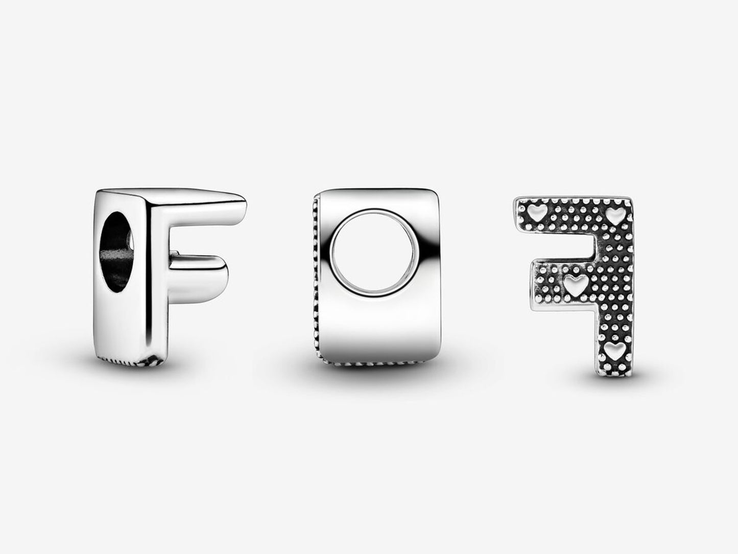 Letter F Alphabet Charm