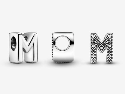 Letter M Alphabet Charm