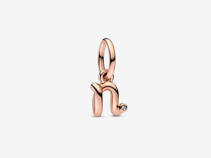Letter N Script Alphabet Dangle Charm