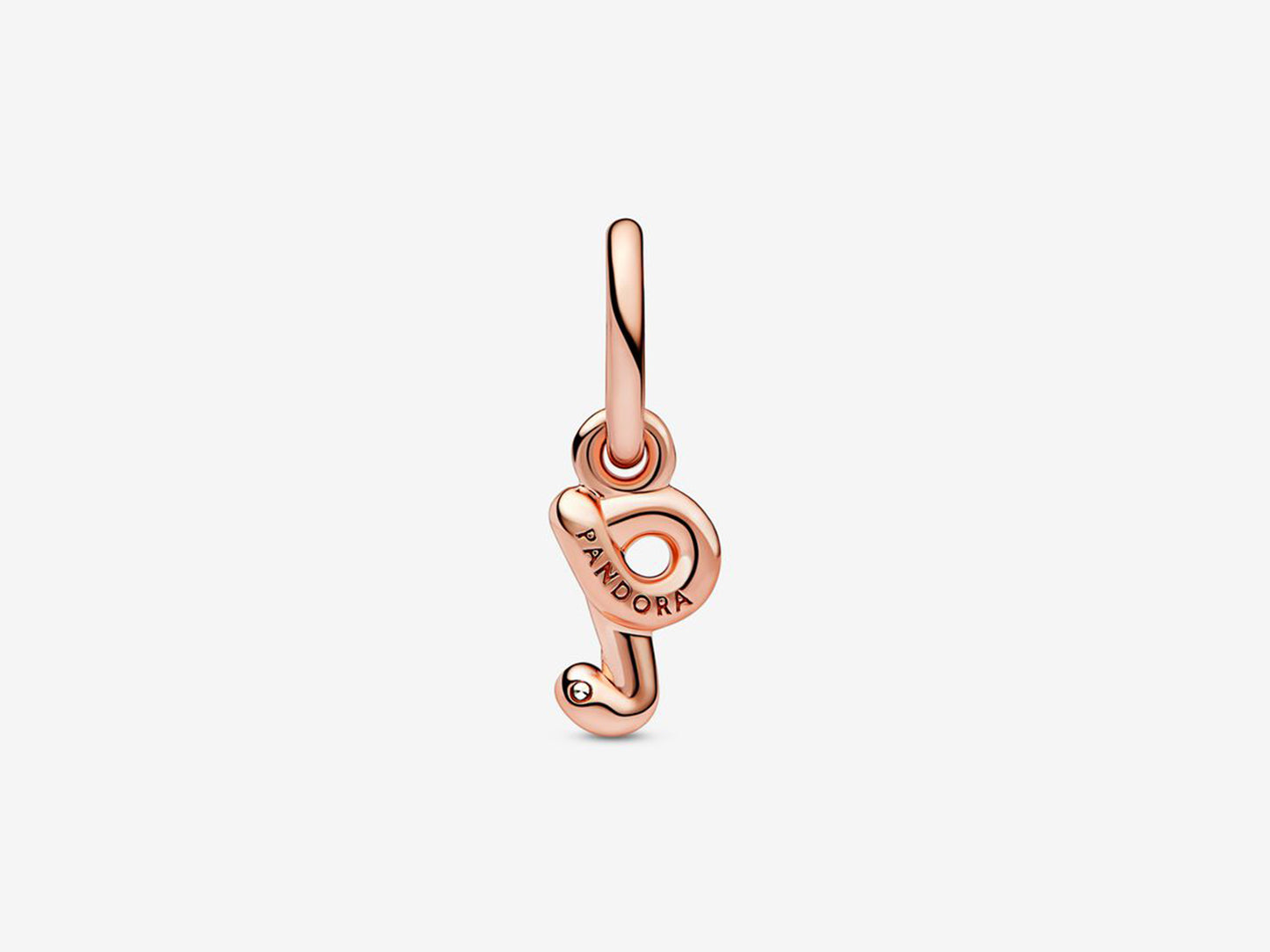 Letter Q Script Alphabet Dangle Charm