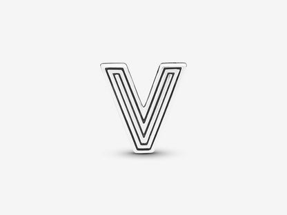 Letter V Clasp Charm