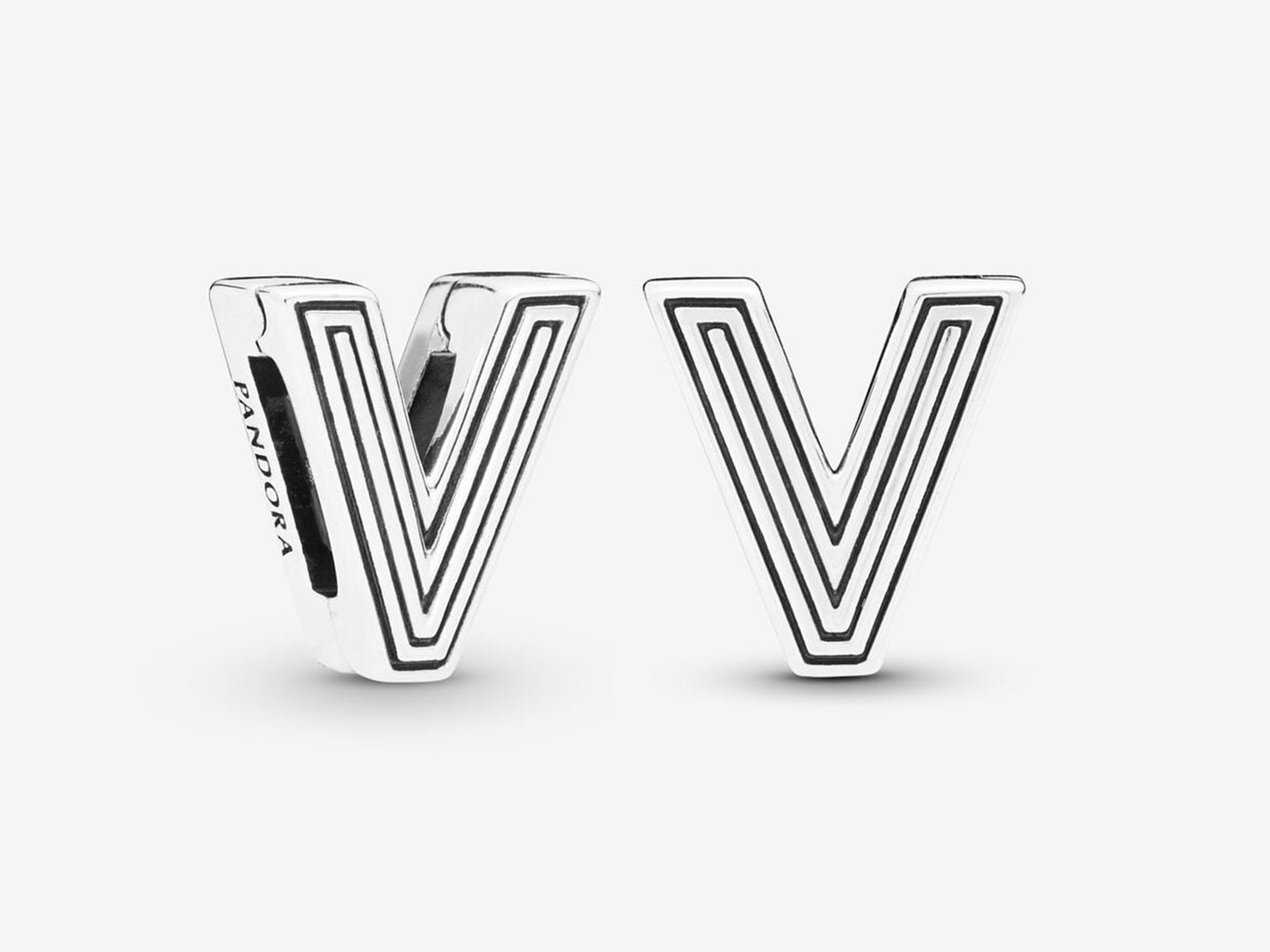 Letter V Clasp Charm