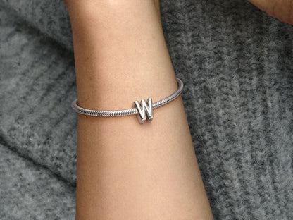 Letter W Alphabet Charm