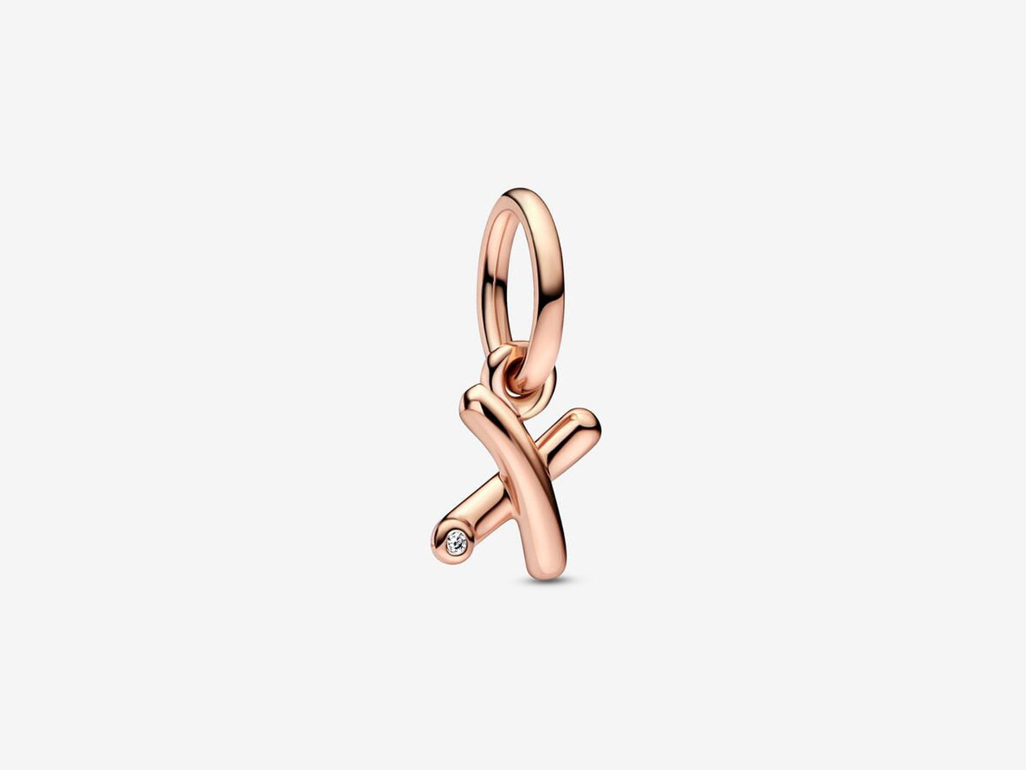 Letter X Script Alphabet Dangle Charm