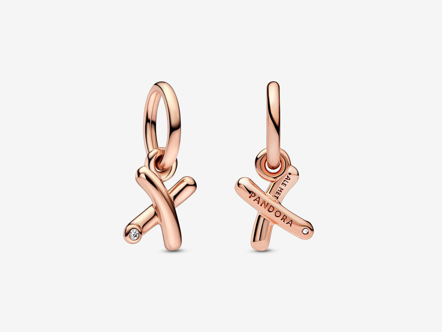 Letter X Script Alphabet Dangle Charm