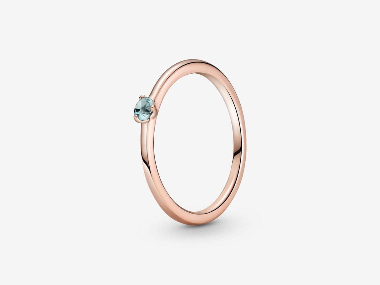 Light Blue Solitaire Ring