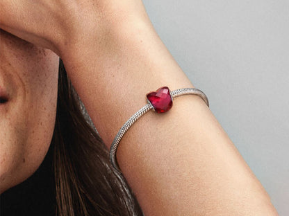 Light Red Heart Charm