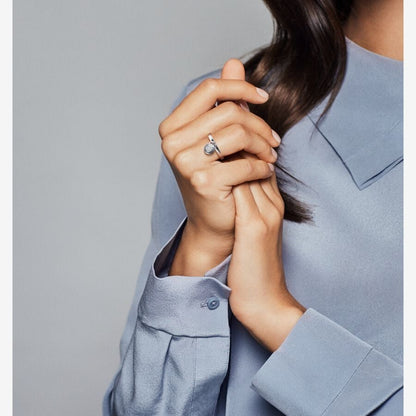 Logo Lock Dangle Ring
