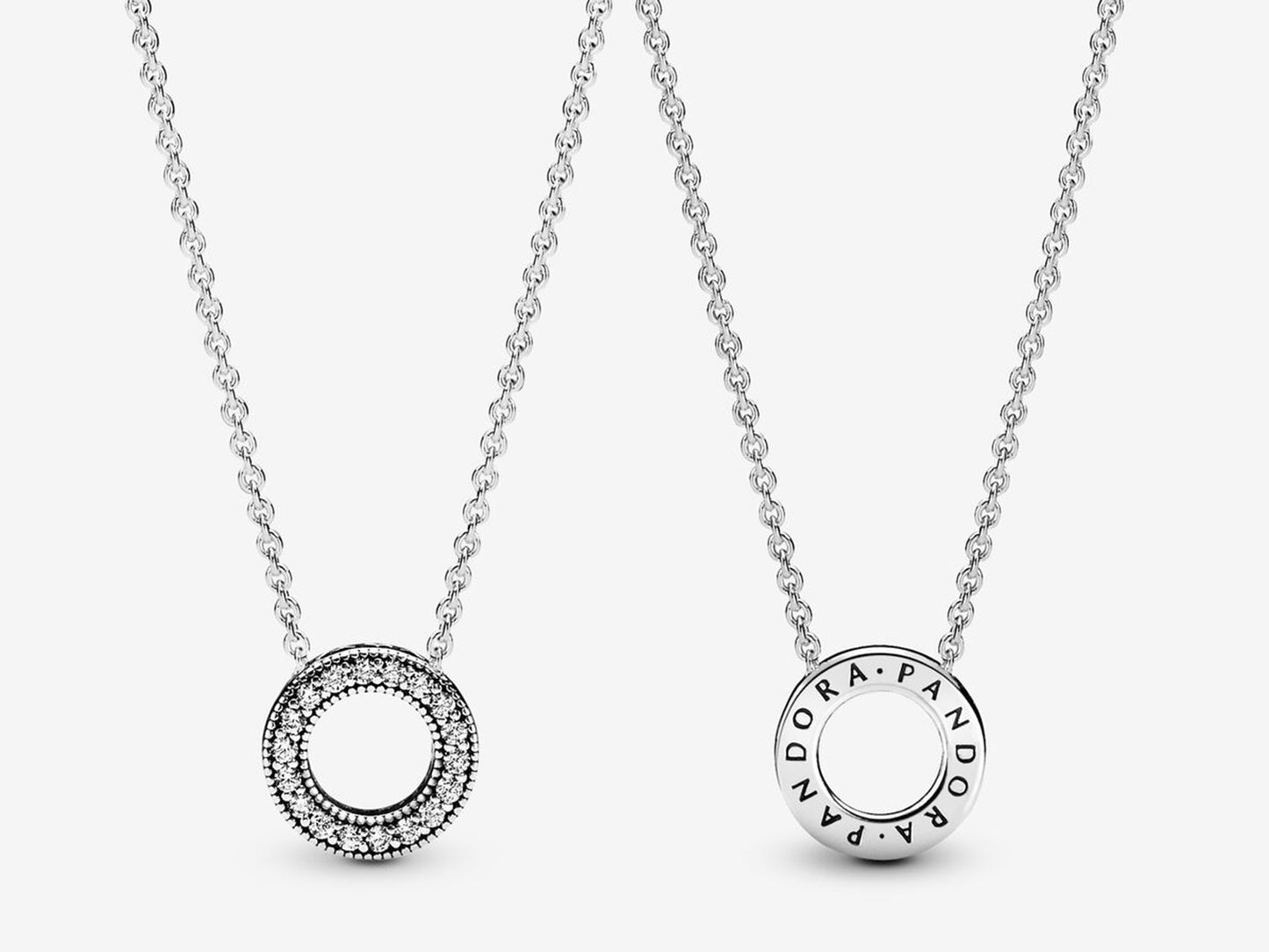 Pavé Circle Collier Necklace