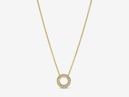 Pavé Circle Collier Necklace