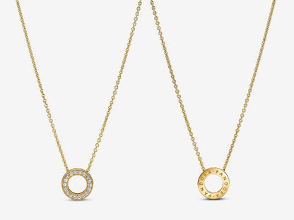 Pavé Circle Collier Necklace
