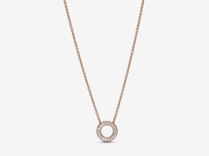 Pavé Circle Collier Necklace