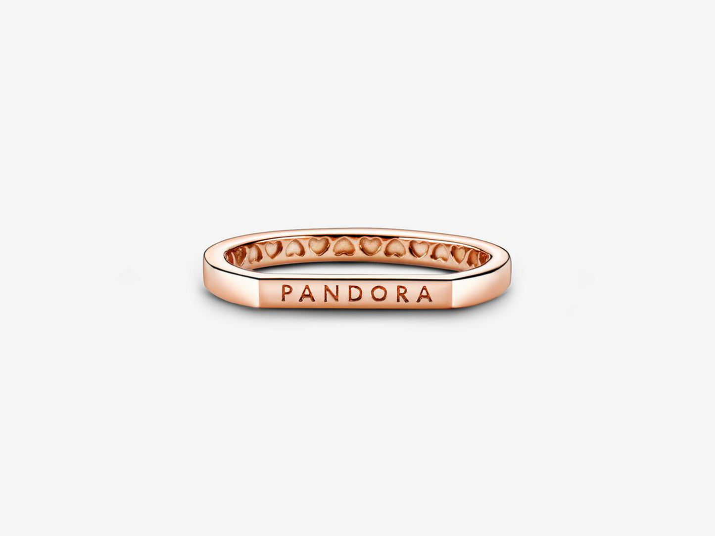 Geometric Love Texture Ring