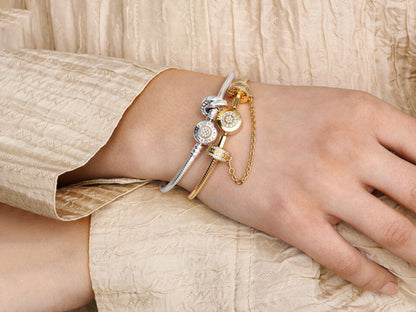 Logo & Heart Loops Charm